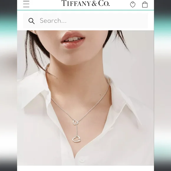 Tiffany & Co. Open Heart Necklace Elsa Peratti